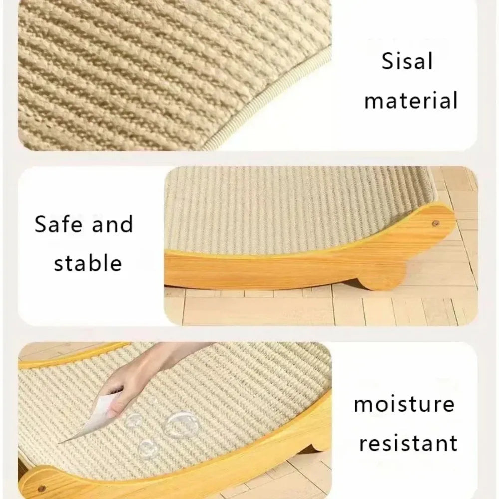 Wooden CaDetachable Wear-resistant Cat Scratch Board Kitten Grinding Cats Toys Reclinert Scratching Pads Cats Sleeping Bed