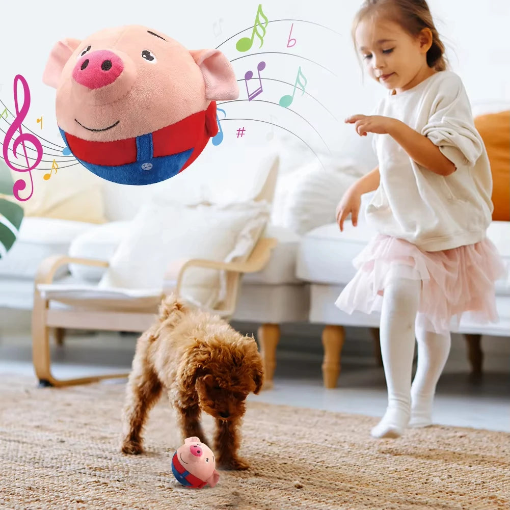 Pet Smart Cat Toy Electric Automatic Plush Bouncing Toys Interactive Toys Self-moving Kitten Toys for Indoor Playing Small Dogs