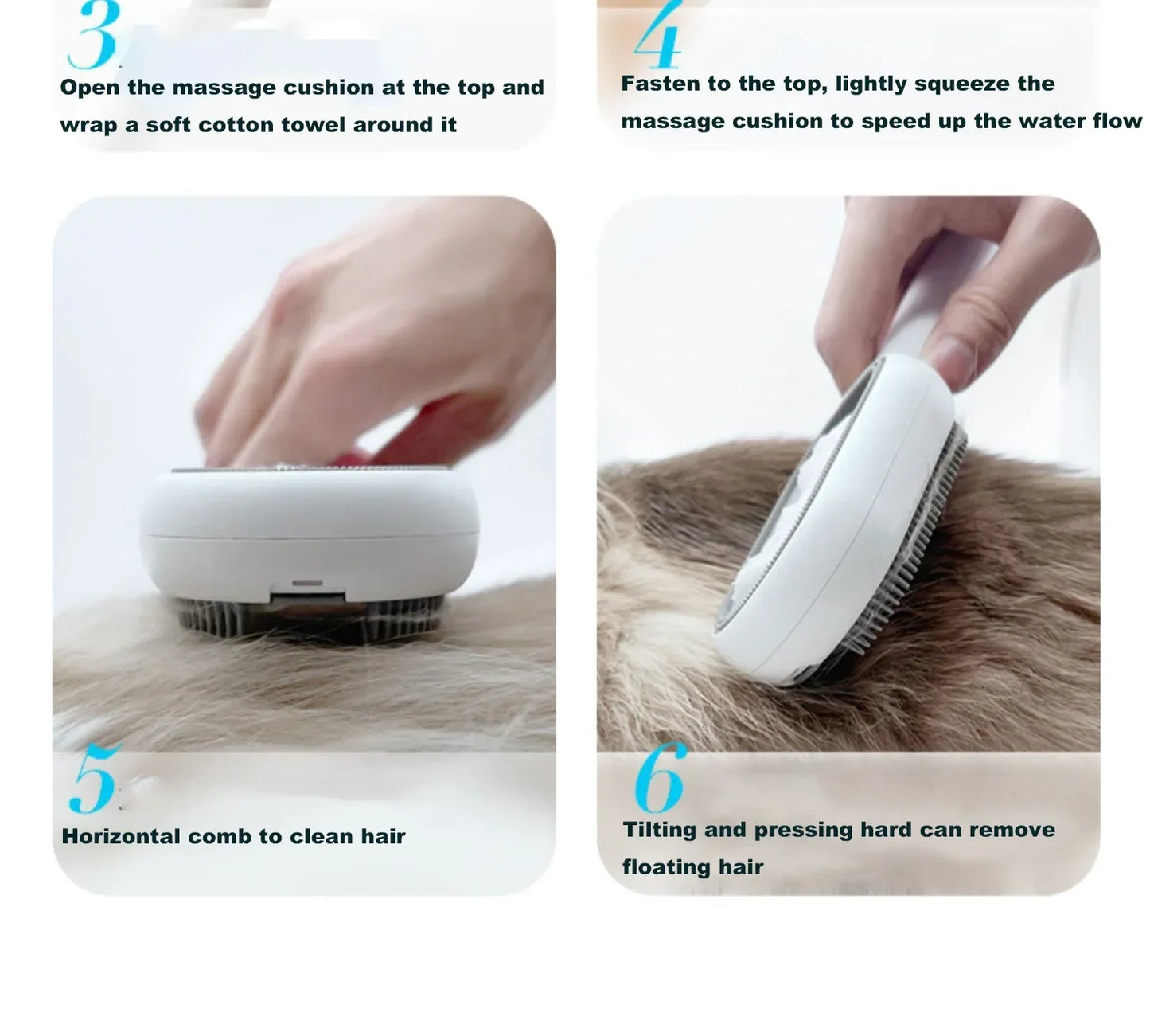 For Cats Accessories Cat Brush Cat Comb 3 in 1 Electric Spray Cat Hair Brushes for Massage Pet Grooming Comb Hair Removal Combs
