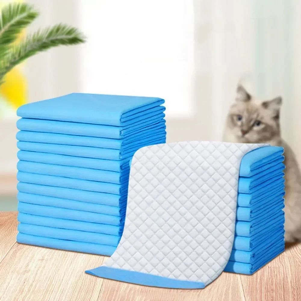 Pee Mats, Dppyisposable Litter Toilet Solutions120-Pack Ultra Absorbent 33x45cm Pet Diaper Pads for Dogs &Cats, Odor-Control Pu