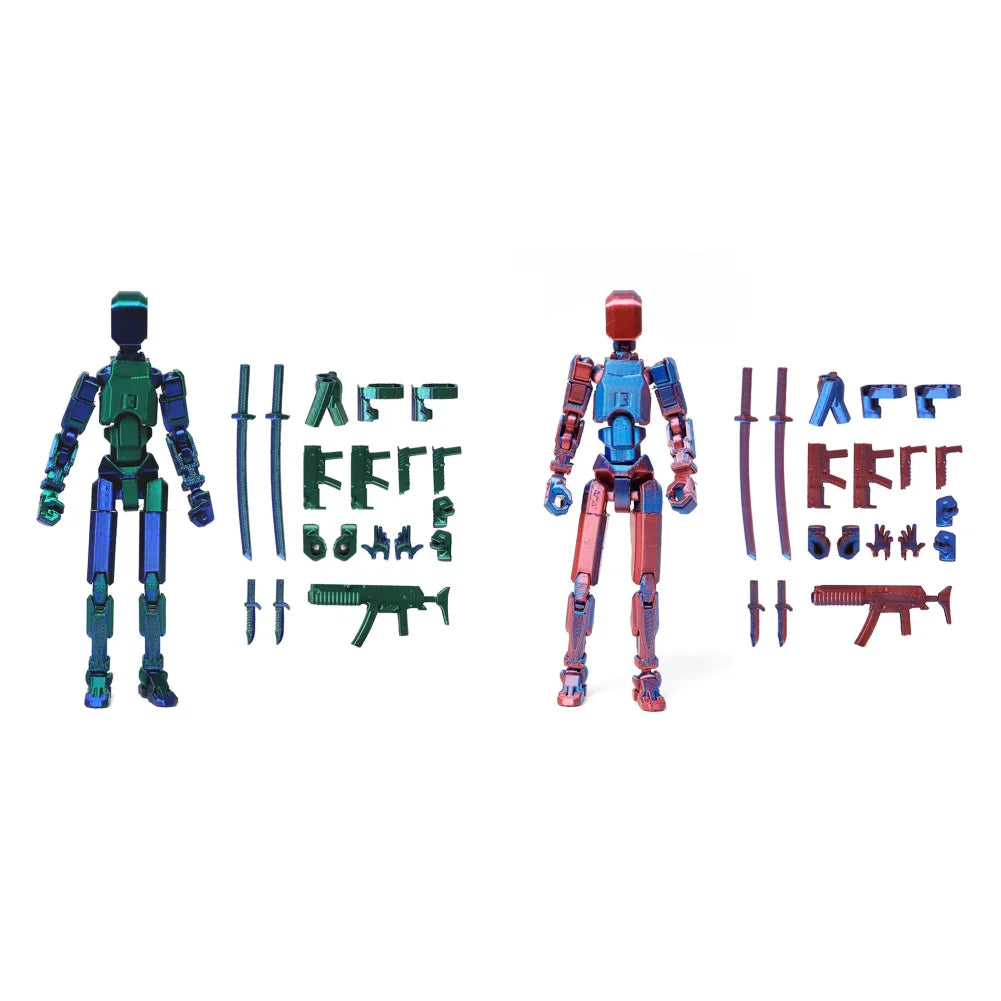 Multi-Jointed Movable Shapeshift Robot Titan 13 Action Figures 3D Printed Mannequin Dummy Toys Kids Adults Children Game