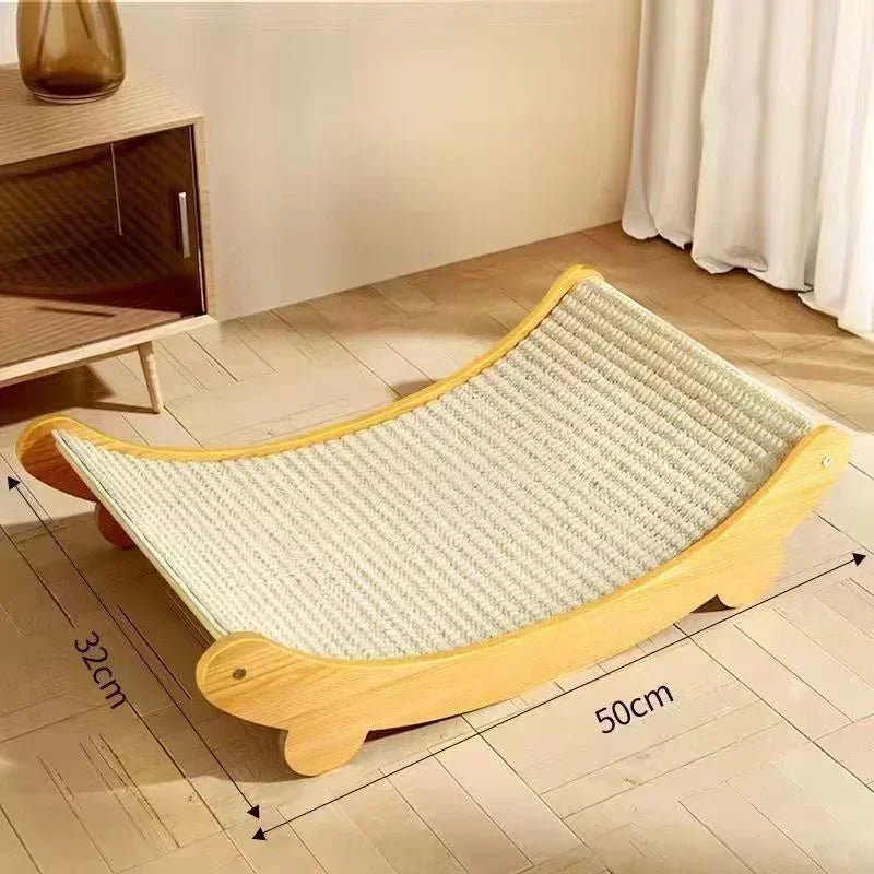 Wooden CaDetachable Wear-resistant Cat Scratch Board Kitten Grinding Cats Toys Reclinert Scratching Pads Cats Sleeping Bed