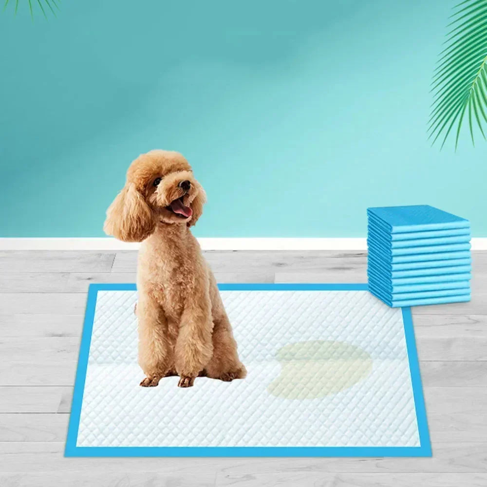 Pee Mats, Dppyisposable Litter Toilet Solutions120-Pack Ultra Absorbent 33x45cm Pet Diaper Pads for Dogs &Cats, Odor-Control Pu