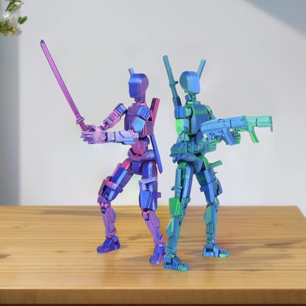 Multi-Jointed Movable Shapeshift Robot Titan 13 Action Figures 3D Printed Mannequin Dummy Toys Kids Adults Children Game