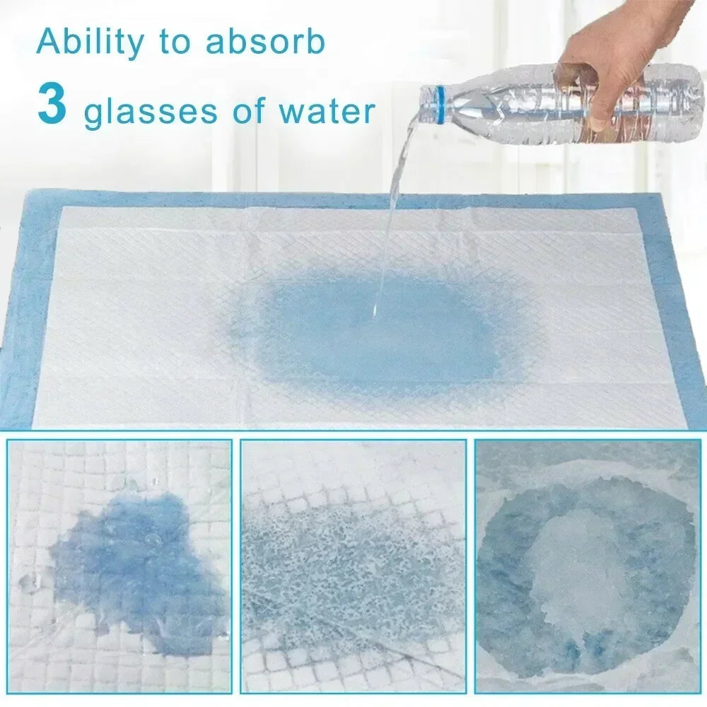 Pee Mats, Dppyisposable Litter Toilet Solutions120-Pack Ultra Absorbent 33x45cm Pet Diaper Pads for Dogs &Cats, Odor-Control Pu