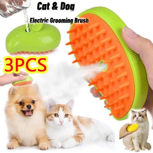 For Cats Accessories Cat Brush Cat Comb 3 in 1 Electric Spray Cat Hair Brushes for Massage Pet Grooming Comb Hair Removal Combs